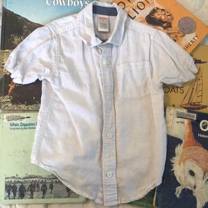 Gymboree white button down shirt shirt sleeve